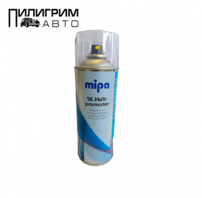 Спрей грунт прозрачный, усилитель адгезии Haftpromoter 400 мл - полностью прозрачный универсальный усилитель адгезии для различных поверхностей. Специально разработанный состав обеспечивает адгезию даже к самым сложным поверхностям без предварительной шлифовки. Экономный по времени: так как материал быстро сохнет, хорошо перекрывается и не требует шлифования. Перекрывается верхними покрытиями Mipa 1K и 2K. Mipa 1K-Haftpromoter прозрачный, устойчив к ультрафиолетовому излучению .